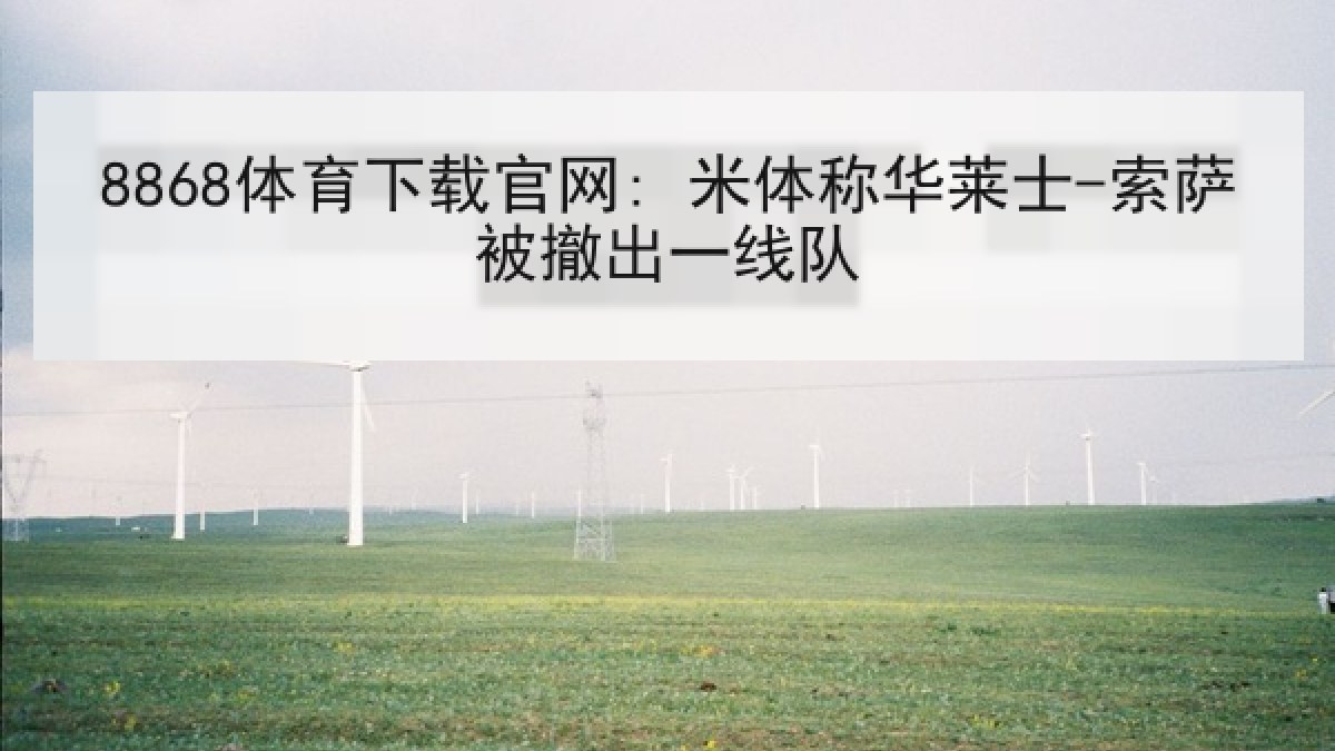 8868体育下载官网: 米体称华莱士-索萨被撤出一线队